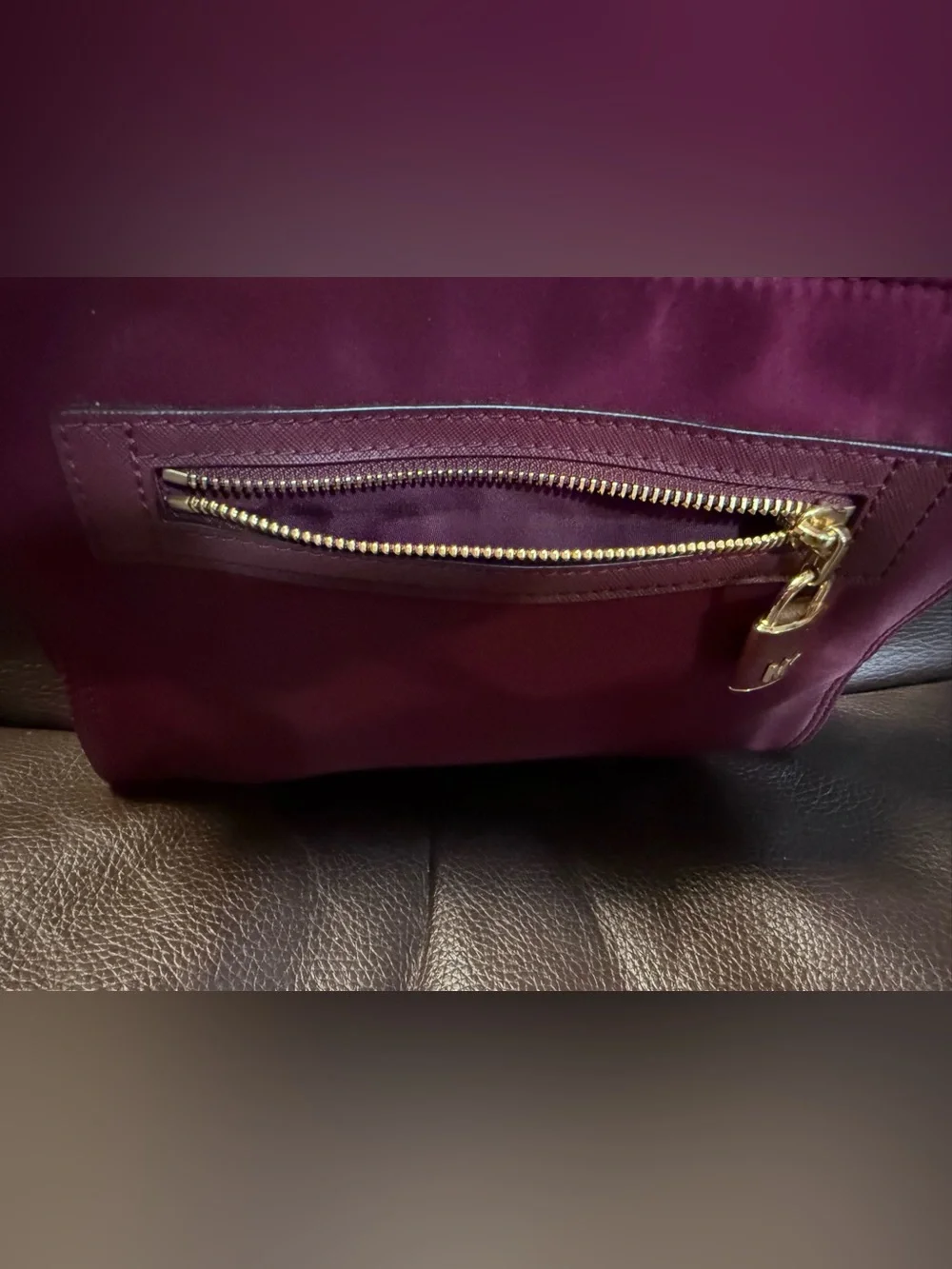 Michael Kors sleek burgundy